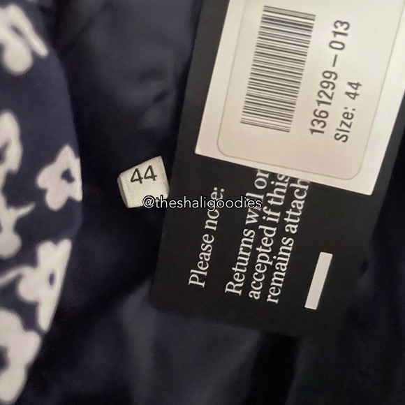 ALESSANDRA RICH Floral Daisy Print Lace Trimmed Silk Mini Dress - Picture 10 of 10